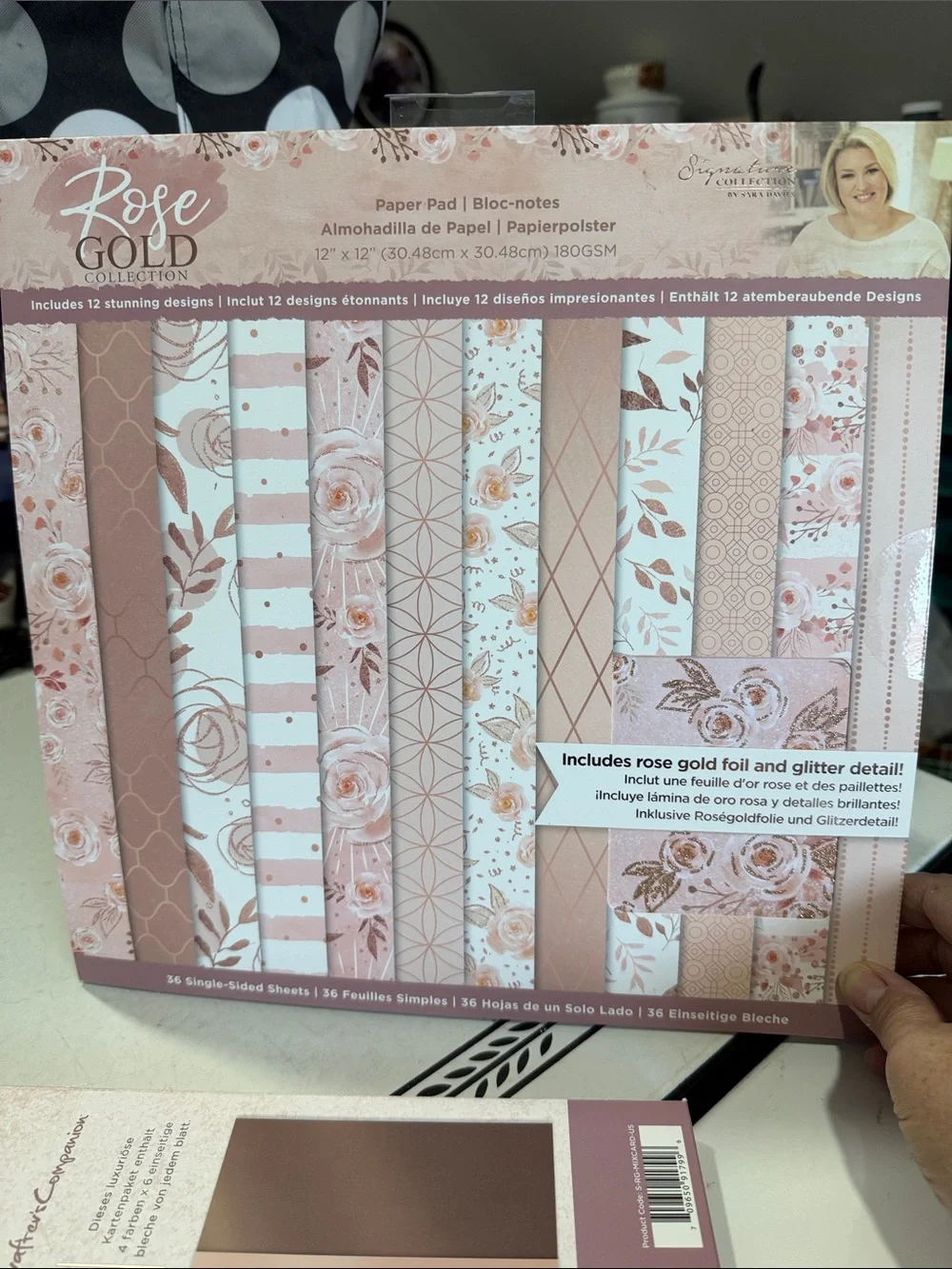 Crafters Companion Rose Gold Paper Pad and Luxury Mixed Cardstock